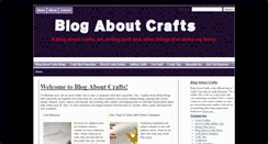 Desktop Screenshot of blogaboutcrafts.com