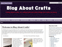 Tablet Screenshot of blogaboutcrafts.com
